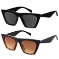 thumbnail image 1 of Gafas de Sol Mosanana Ojo de Gato para Mujer Negro Carey, 1 of 6