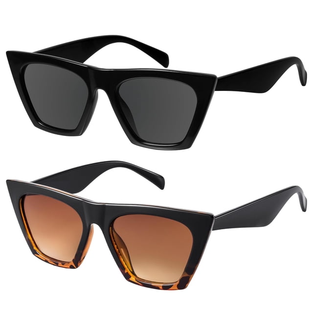 Gafas de Sol Mosanana Ojo de Gato para Mujer Negro Carey
