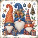 thumbnail image 1 of Kit Con Forma Especial Parcial 5D DIY Navidad 30x30cm, 1 of 9