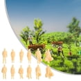 thumbnail image 3 of 60pcs Model Figures 1:87 unpainted H0 Figures Standing H0 Accessories Plastic, 3 of 10