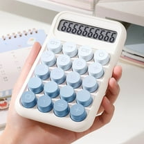 YOTQUSKI Mechanical Switch Calculator, Mini Digital Desktop Calculator 10 Digit Desktop Calculator with Large LCD Display, Calculator Pocket Size for Home School Tween