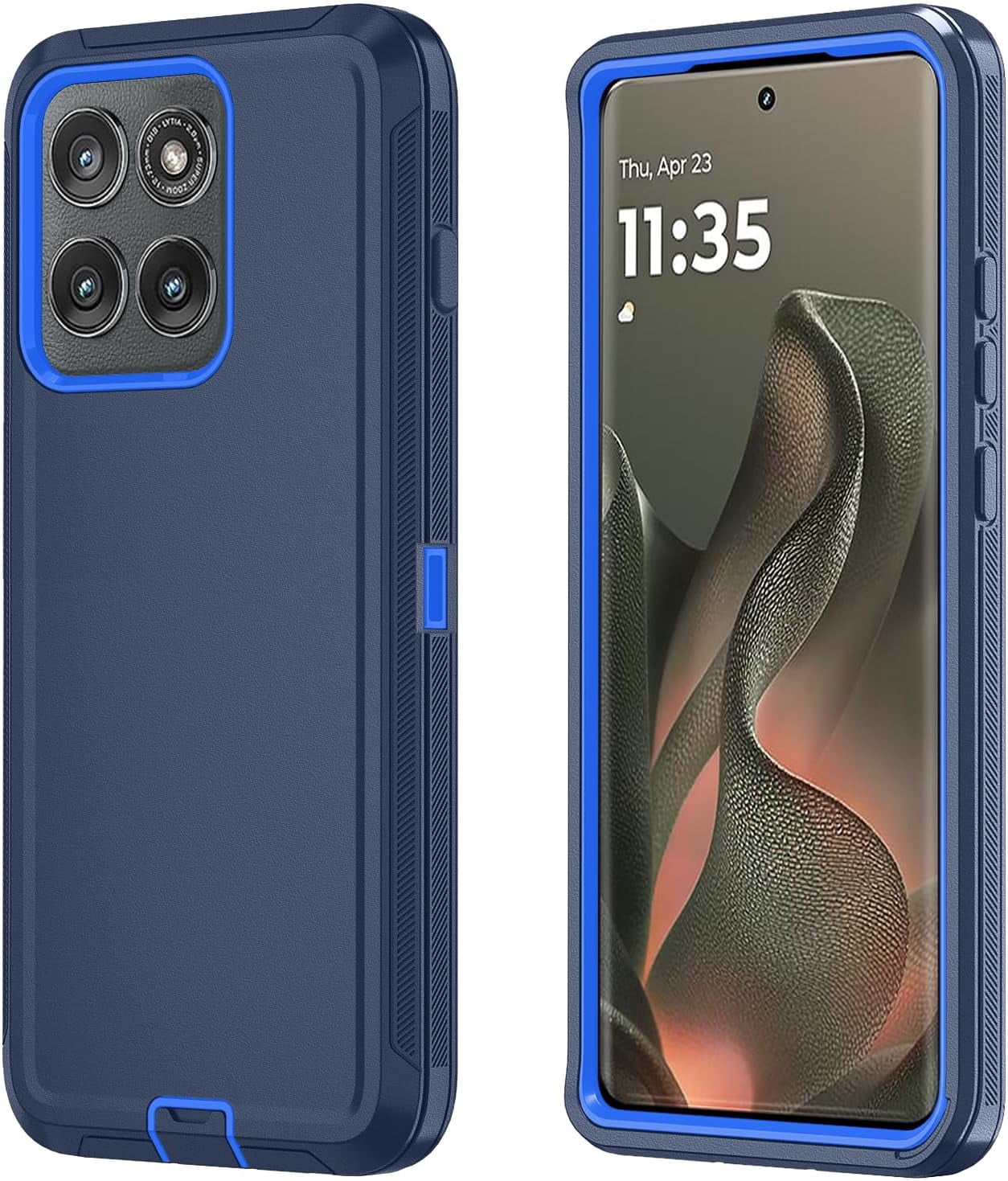 HCTian Phone Case for Motorola Moto Edge 5G 2025 Case, Heavy Duty Shockproof & Dropproof 3-Layer Cover Phone Case for Moto Edge 2025