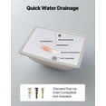 thumbnail image 2 of VEVOR Undermount Bathroom Sink, 18.11 x 12.99 Inch Rectangular White Ceramic Vessel Sink with Overflow Hole, Under Counter Drop in Modern Lavatory Vanity Bath Wash Bowl Basin, Rectangle Small Space, 2 of 9