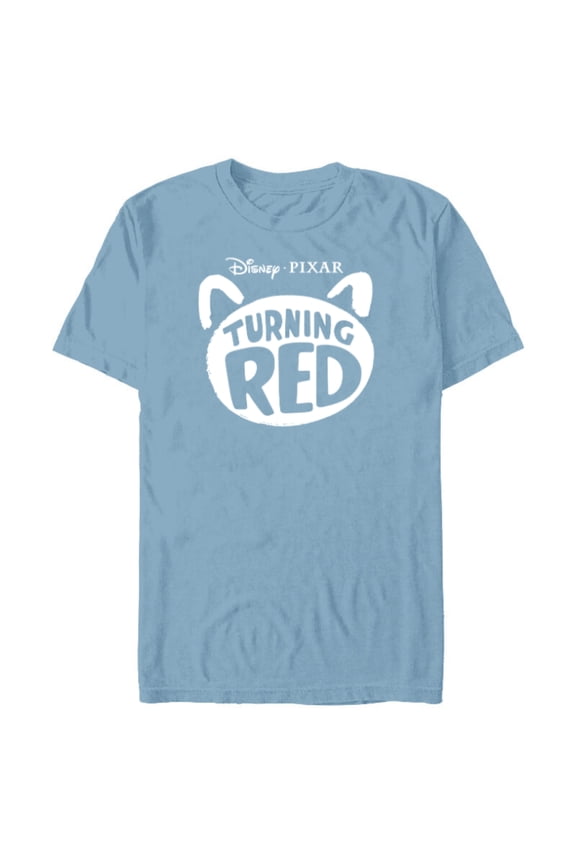Disney and Pixars Turning Red Movie Logo - Short Sleeve Blended T-Shirt for Adults - Customized-Celadon Snow Heather