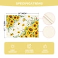 thumbnail image 7 of Sm:)e Summer Sunflowers Placemats Set of 4, Vintage Spring Summer Flower Home Kitchen Dining Decor,12 x 18 Inch, 7 of 7