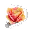 thumbnail image 2 of ADDHAT 2Ud Clips Decorativos De Flores Multicolor Para Con Materiales De Hierro Y Tela Para Interiores, 2 of 6