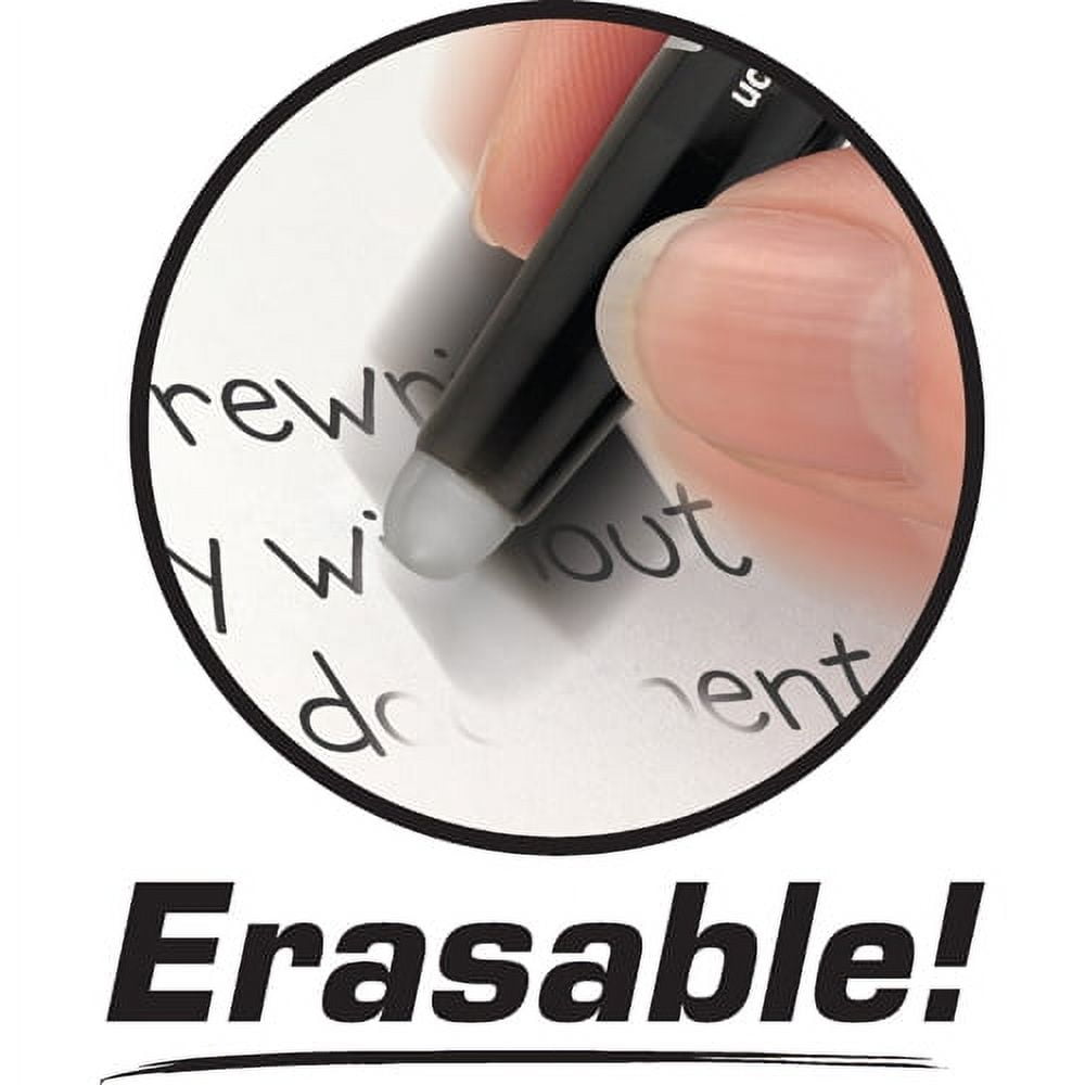 Pilot Gel Ink Refills for FriXion Erasable Gel Pen, Fine Point, Black Ink, Pack of 18
