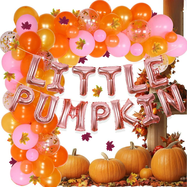 Little Pumpkin 1st Birthday Decorations, Pumpkin First Birthday Decorations  Supplies for Autumn Fall 1st Birthday Party, Halloween Thanksgiving 1st