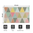 thumbnail image 5 of Multi Color Triangle Checkered Pattern Door Rugs,Washable Non Slip Door Mats Indoor,Decorative Door Mats,Entry Mat Indoor for Entrance,Bedroom,Kitchen,Bathroom,20"x32", 5 of 6