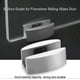 thumbnail image 2 of Floor Bottom Guide Replacement Stainless Steel Sliding Shower Floor Door Stopper Bumper For Frameless Sliding Glass Doors, 2 of 5