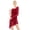 Burgundy, variant on renvena Women Girls Lyrical Ballet Dance Costume Single Long Sleeve Asymmetric Leotard Dress