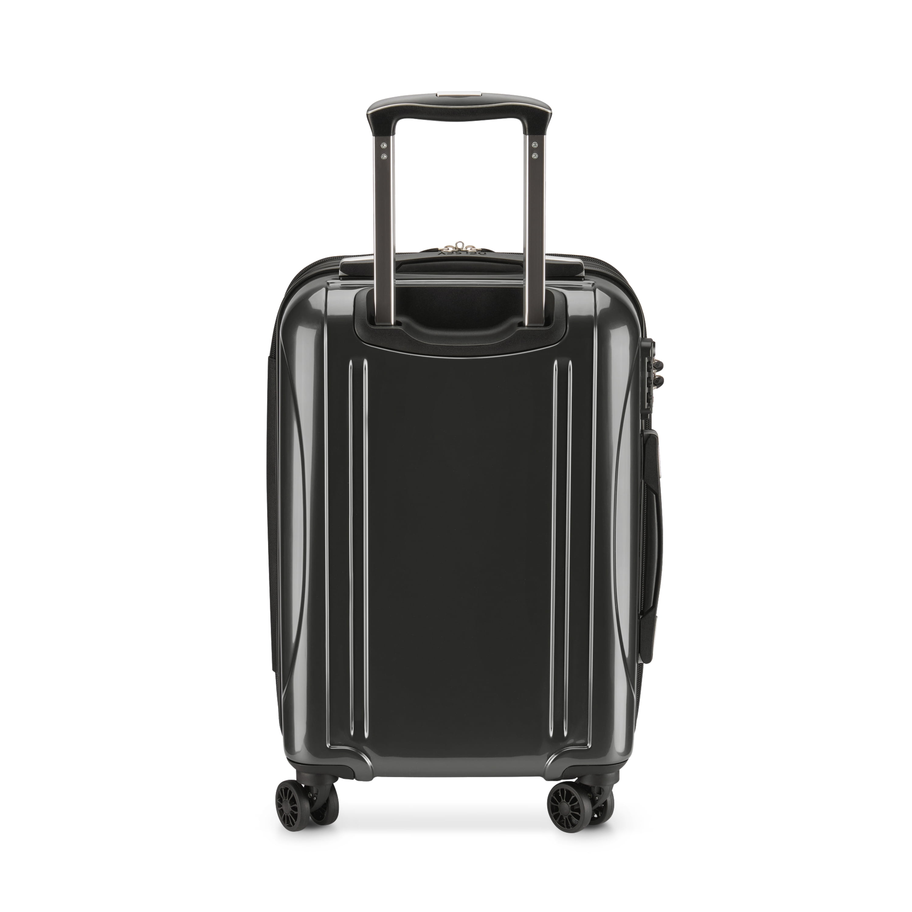 DELSEY PARIS Helium Aero International Carry-on Hardside Expandable Spinner Luggage, Brushed Metal