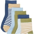 thumbnail image 3 of Touched by Nature Baby Boy Organic Cotton Socks, Boy Stripes, 6-12 Months, 3 of 7