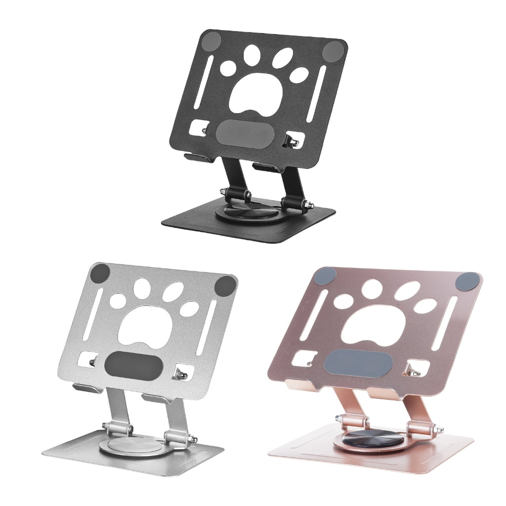 WINDLAND Adjustable Laptop Stand for Desk Metal Foldable Laptop Risers Portable Laptop Holder Mount Cooling Computer Notebook