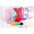 thumbnail image 3 of Collapsible Laundry Baskets Laundry Hamper Laundry Basket for College Dorm (Blue), 3 of 4