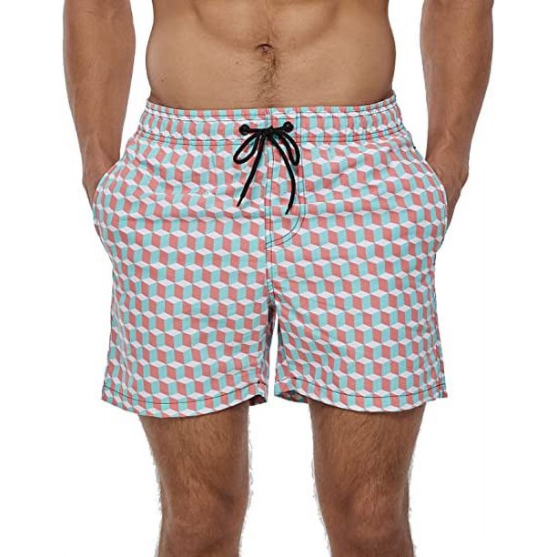 Bañador corto de verano para hombre, traje de baño para playa, Surf, pantalones deportivos, forro de malla y bolsillos Fivean unisex