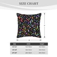 thumbnail image 4 of Velvet Decorative Throw Pillow Covers Set of 2, Soft Square Cushion Cover with Invisible Zipper Geometric Colorful Diamonds Printing, 20"x20", 4 of 7