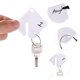 thumbnail image 3 of EXHUMKY 60Ud Etiquetas De Llaves Acrílicas Para Identificación Con Anillo Resistente Para Hogar Hotel Y Equipaje, 3 of 8