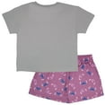 thumbnail image 7 of Disney Lilo & Stitch Girls Boxy Graphic T-Shirt and Short Set - Stitch and Angel Ohana Forever - Lightweight Summer Outfit for Kids (Sizes 7-14), 7 of 7