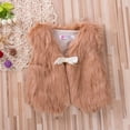 thumbnail image 4 of Baby Girl Faux Fur Sleeveless Vest Soft and Comfortable Plush Short Coat, 4 of 5