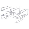 thumbnail image 1 of CAROOTU Under Shelf Basket Pot Lid Storage Rack with Hooks Multipurpose Under Cabinet Organizer Kitchen Supply Black, 1 of 6