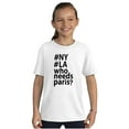 thumbnail image 4 of Who Needs Paris NY LA Fashion Girls Kids T Shirt Tees Teen Brisco Brands XS, 4 of 6