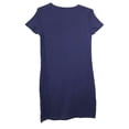 thumbnail image 2 of Touched by Nature Womens Organic Cotton Short-Sleeve Dress, Navy, Large, 2 of 2