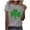 B-Gray, variant on ShiShine Casual Round Neck Graphic Tees for Women St. Patrick's Day Printed Short Sleeve Holiday T-Shirt Tops