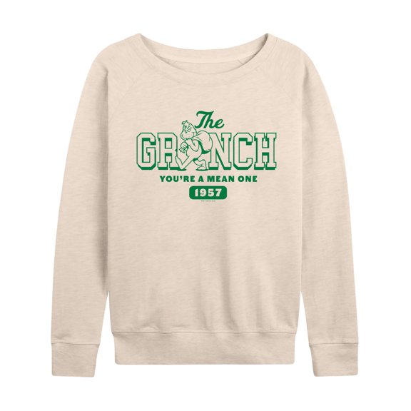 The Grinch - You're A Mean One - Women's French Terry Long Sleeve Pullover