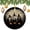 pattern-4, variant on Halloween Chic Themed Black Bats Ceramics Ornaments Rustic Halloween Christmas Tree Ornaments Xmas Tree Decorations Flat Circle Ceramic Ornament Holiday Present