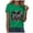 Green, variant on Women's 250th Anniversary USA T-Shirt 1776-2026 Patriotic Eagle Flag Graphic Tee – Plus Size American Independence Day Top (Black, XL)