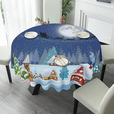 

Easter Tablecloth Round 60 Inch Spring Easter Decorations for The Home Waterproof Table Cloth Holiday Party Easter Decor