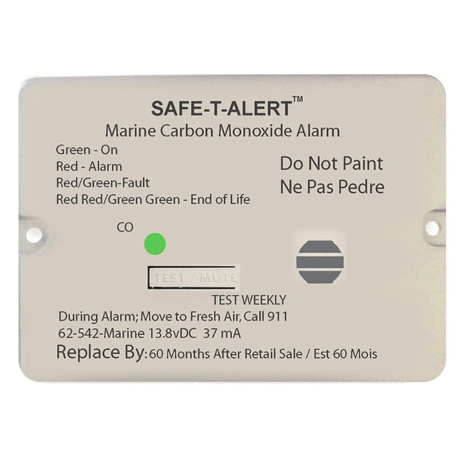 Detector de CO2 marino Mti Industries 62-542-R-MARINE-WH blanco