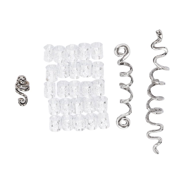 Dreadlocks Perles Style Rétro Alliage 8x9CM Printemps Forme Cheveux Décoration Clips Pendentifs pour Fête Film Montrer la Réception de Mariage