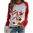 thumbnail image 1 of Sudadera con capucha De manga larga para Mujer, jersey De raglán, camisetas De Navidad, Ropa De invierno, nuevo, 1 of 4