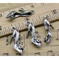 thumbnail image 3 of U8MO 8~60pc Retro Crafts Jewelry Making High heels Alloy Charm Pendant 27x11mm-60pcs, 3 of 3