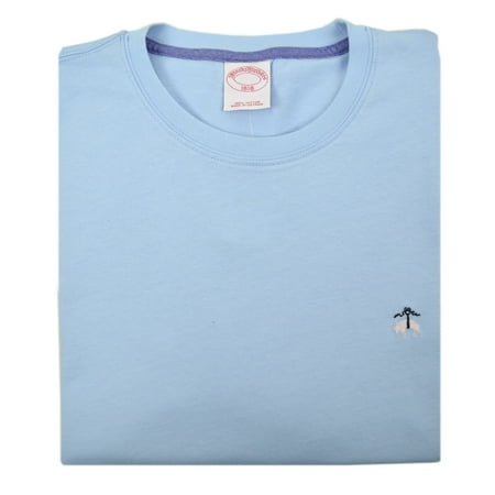 New Brooks Brothers Mens Light Blue Classic Fit Crewneck Tee T-Shirt 2XL XXL 3141-7