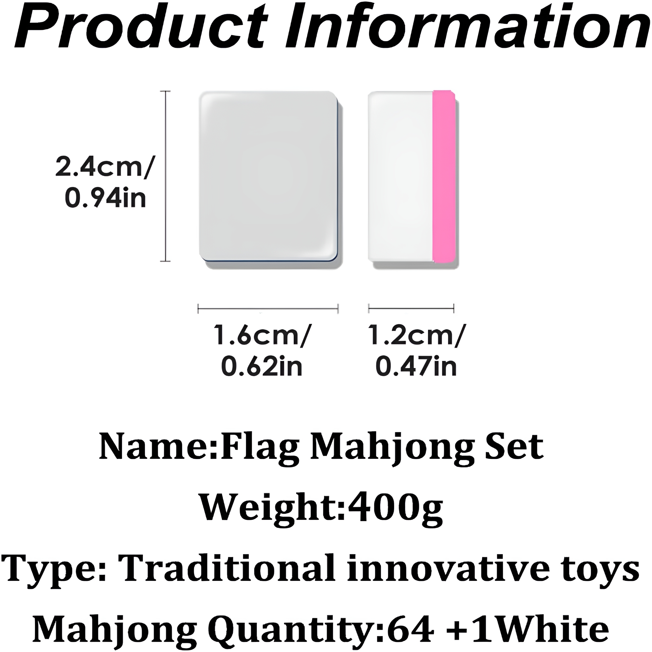 BESTSKY Seaside Escape Game Blocks,Family Party Games Mahjong Tiles Set,Seaside Game Mahjong Sets Design Colored Flags for Easy Recognition and Operation,Mahjong Tile Set for Spring Picnic