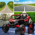 thumbnail image 3 of EastVita Ride on UTV Car, 24V Ride on Car Battery Powerd Electric Off-Road UTV Car w/Remote Control, 200W Motor, Spring Suspension, Music, LED Lights, ATV, Red, 3 of 7