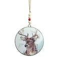 thumbnail image 1 of Deer Disc Ornament 6.5"H (Set of 12) Metal, 1 of 1