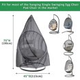 thumbnail image 2 of Cubierta colgante para silla tipo huevo para Patio, cubierta impermeable para silla columpio con cremallera, Protector de muebles para exteriores, funda para silla de jardín, 2 of 5