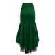 thumbnail image 3 of Gibobby faldas aesthetic de talle para mujer Falda irregular de cola de pez para glúteos(Verde, XXXL), 3 of 5