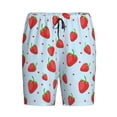 thumbnail image 4 of Wukai Strawberry Men’s Short Pajama Pants With Pockets Soft Sleep Pj Shorts for Men-, 4 of 6