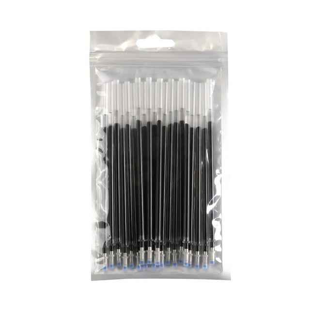 ZTTD Gel Ink Pens Refills Black, 20 Count Gel Refills for Pens, 0.5 mm Pen Refill 5 Inch/130mm, Ink Non Bleeding Through, Smooth Writing