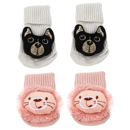 

NUOLUX 2 Pair Cartoon Non-slip Flooring Socks Particle Sole Floor Socks for Kids