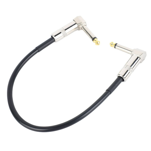 Guitar Patch Cable, Right Angle Plug Guitar Pedal Cord Professional 6.35mm For Recording For Sound Device