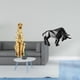 thumbnail image 2 of Escultura De Resina De Guepardo Dorado, Figura De Animal Moderna, Centro De Mesa Decorativo, Adorno Abstracto Para Oficina, Hogar, Entrada, Escritorio, Estante, 2 of 8