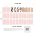 thumbnail image 3 of Dashing Diva Gloss Polish Nail Art Gel Strips, Cheetah-Licious, 32 Ct, 3 of 11