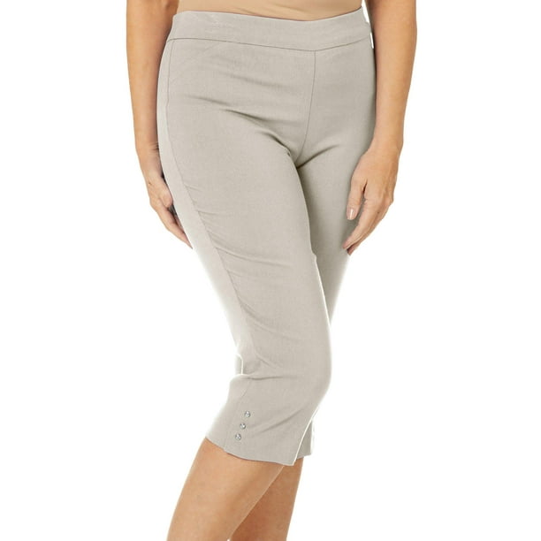 womens petite pull on capris