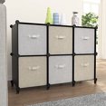 thumbnail image 2 of Organizador de almacenamiento HOMIDEC de 6 cubos con martillo de metal negro, 2 of 9